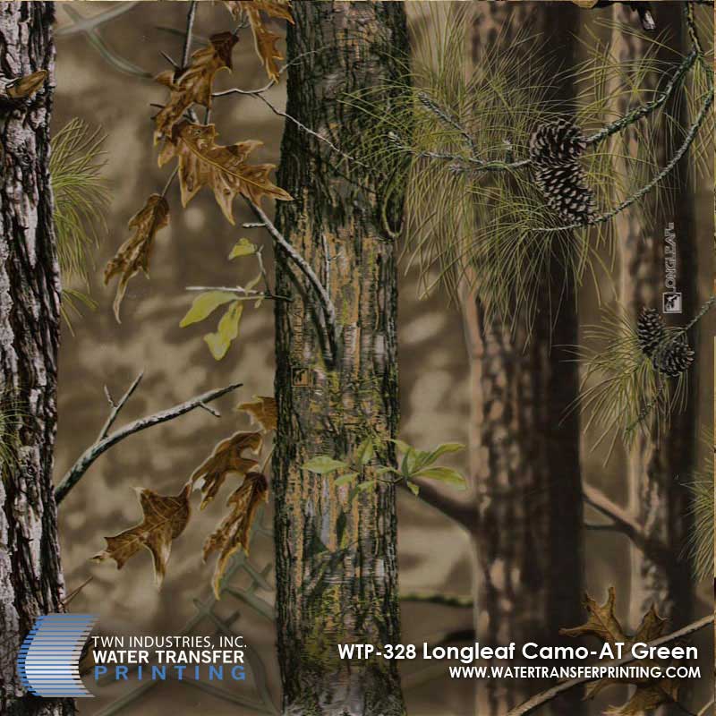 WTP-328 Lámina hidrográfica Longleaf Camo AT Verde