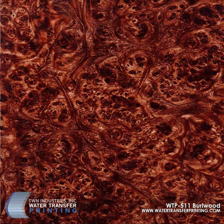 Burl Wood Hydrographic Film WTP511 TWN Industries