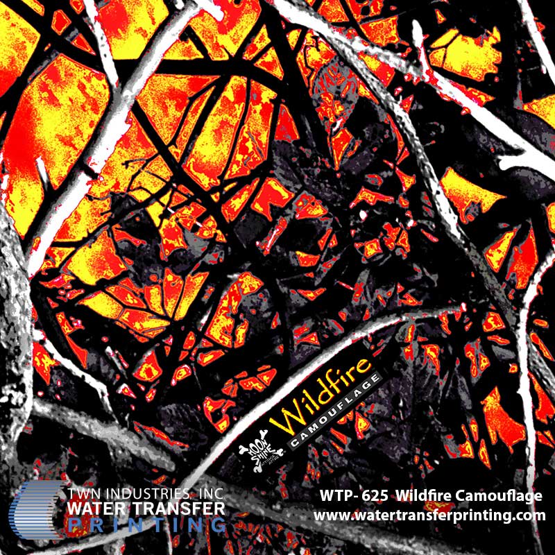 WTP-625 Moon Shine Wildfire Hydrographic Film