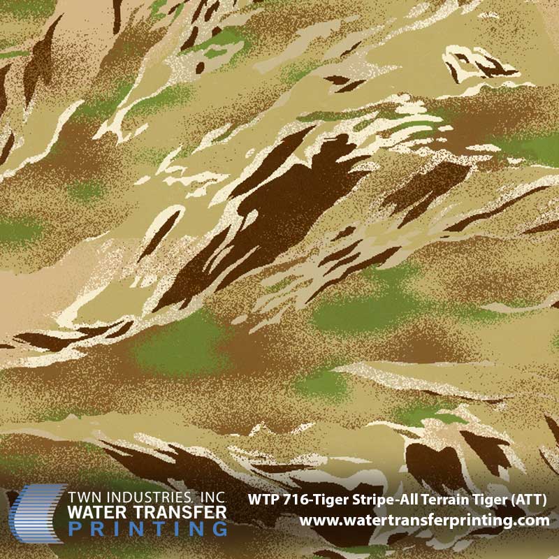 WTP-716 Tiger Stripe-All Terrain Tiger Hydrographic Film