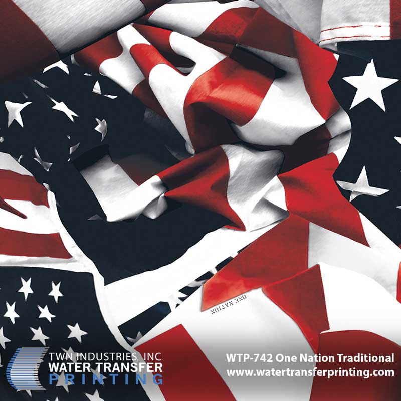 WTP-742 One Nation Traditional Hydrographic Film