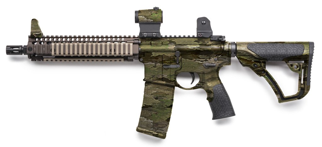 Rifle Dipped in WTP-854 A-TACS iX Hydrographic Film