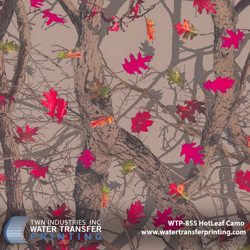 WTP-855 Hotleaf Camo Hydrographic Film