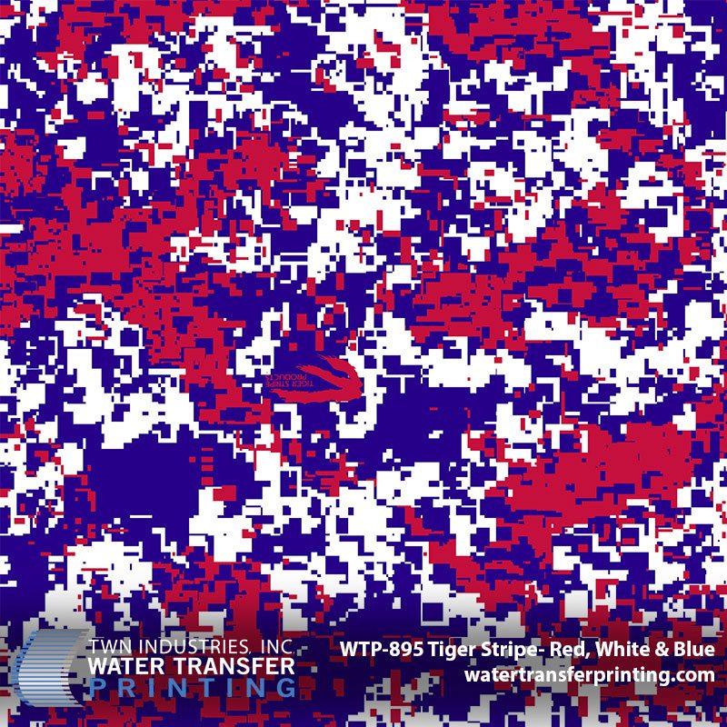 Red, White & Blue Hydrographic Film