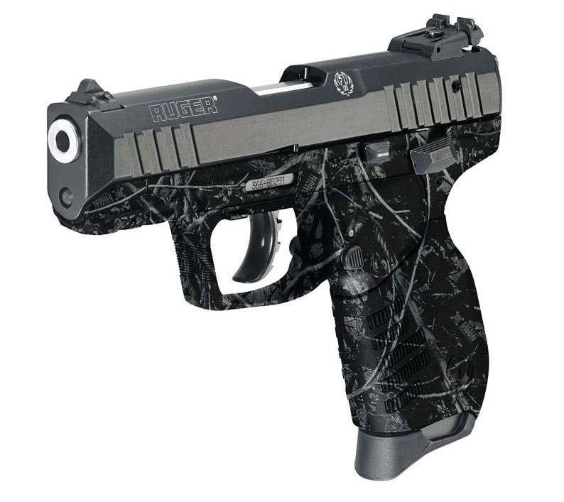 Ruger Pistol Dipped in Harvest Moon Hydrographic Film