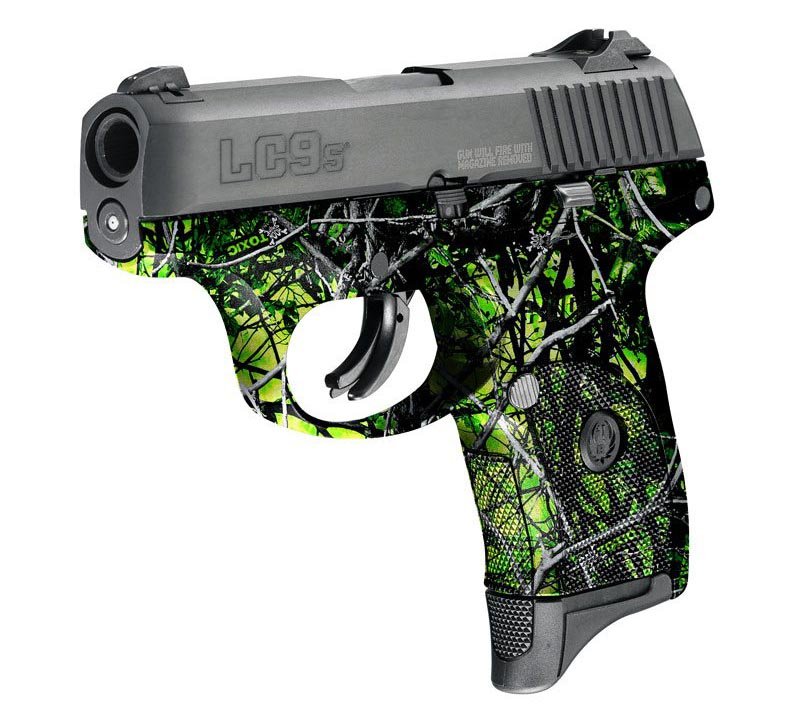 Ruger Pistol Dipped in Toxic Reduced Hydrographic Film