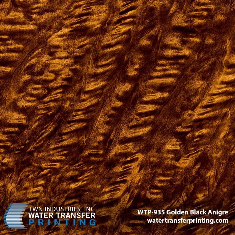 Hydrographic Film: WTP-935 Golden Black Anigre