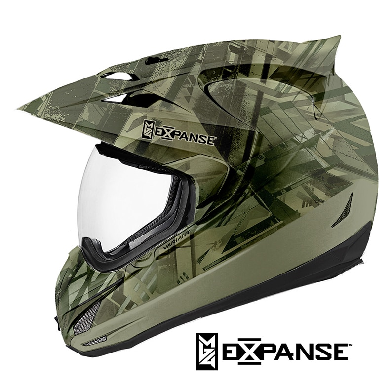 Casco de motocross bañado en película hidrográfica Expanse