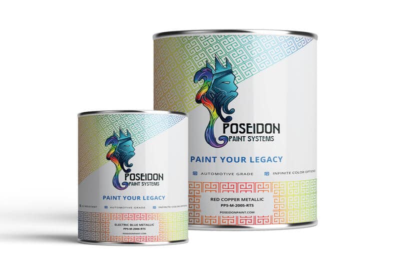 Silver Metallic Hydrographic Paint by Poseidon Paint Systems