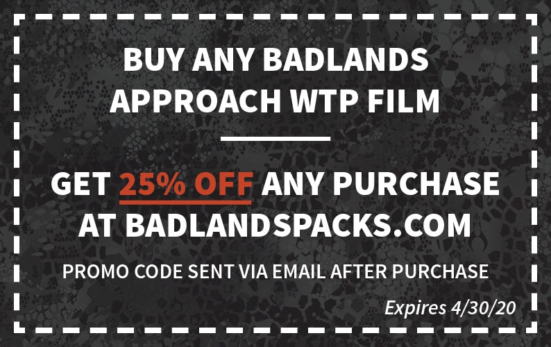 Código de cupón Badlands Approach Black