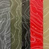 Topographic Map Hydrographic Film Colors