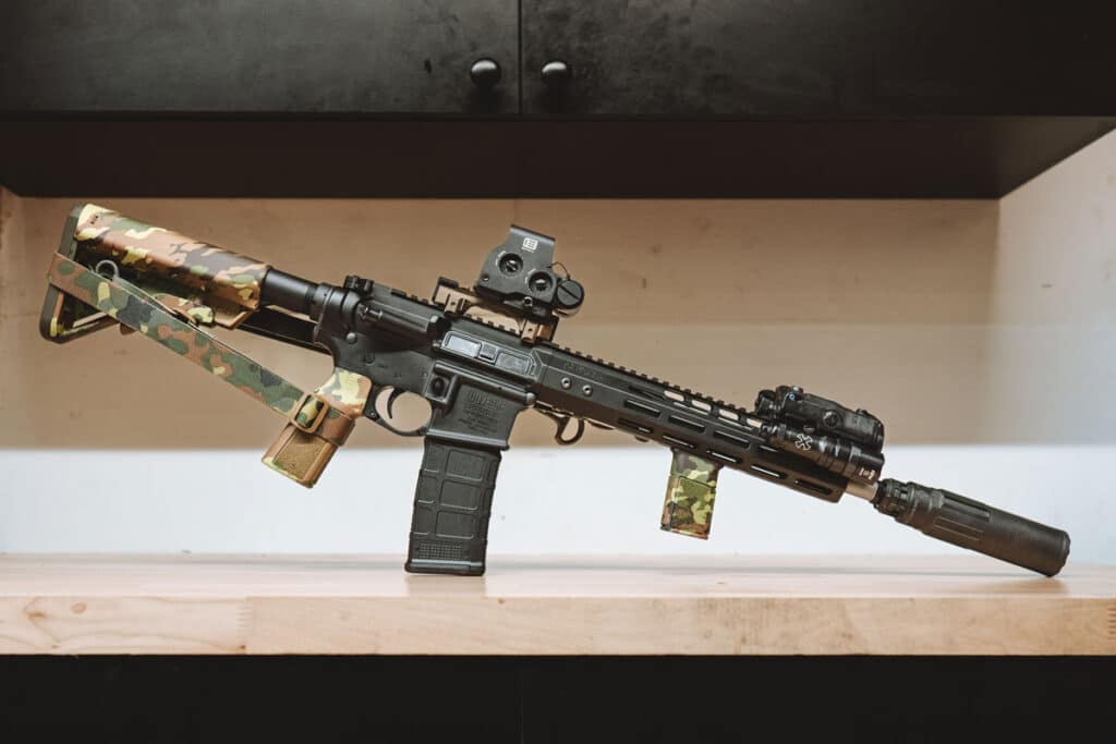 Flecktarn Hydro Dipped Firearm B5 Systems