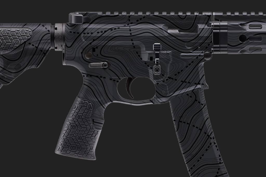 Daniel Defense Rifle Black Ops Hydrographic Film Gray