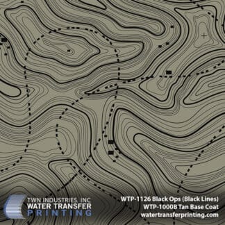 WTP-1126 Black Ops (Black Lines) Hydro Dipping Film