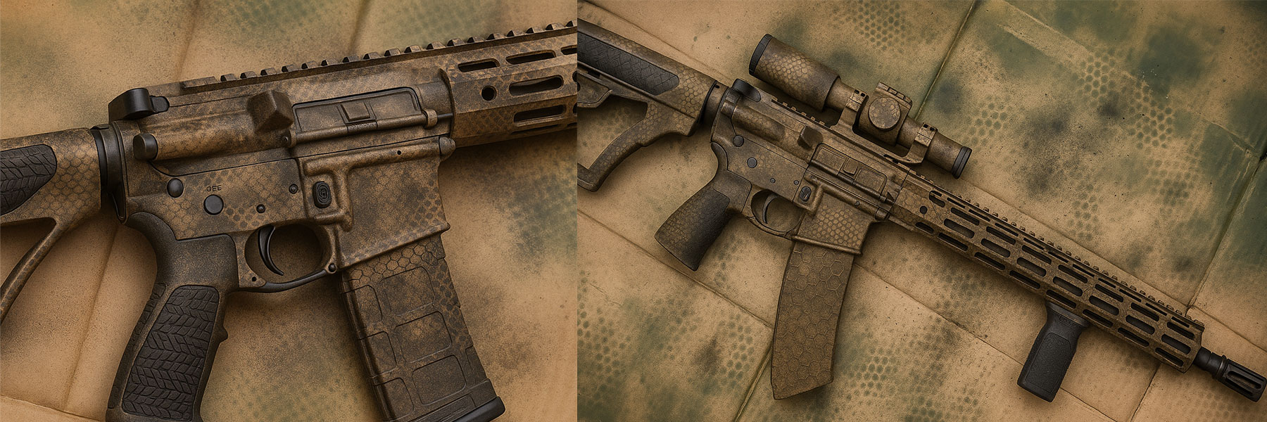 Rattle Can Camo Hydro Dipped Stocks