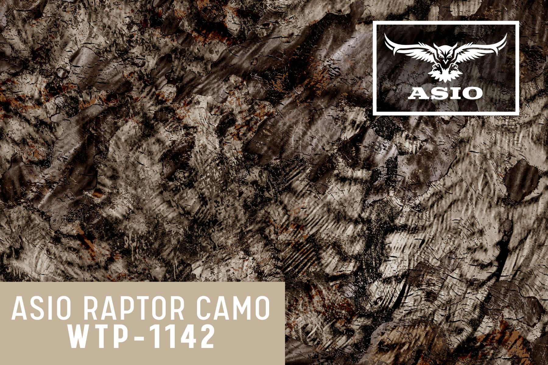 Asio Gear Raptor Camo Hydro Dipping Film