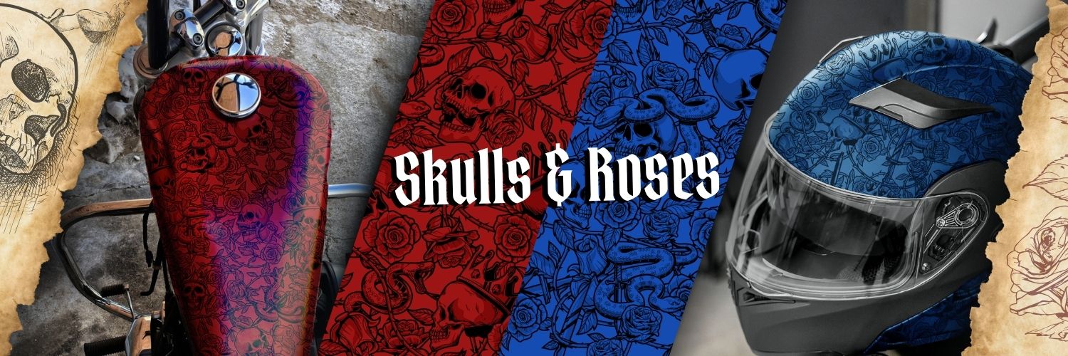 Skulls & Roses Water transfer film Skulls & Roses Water transfer film